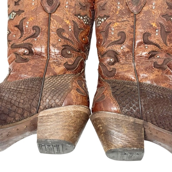 Corral Python Crystal Cross Boot 6.5 - Picture 7 of 14